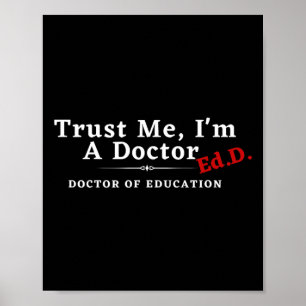 Póster Yo soy Médica Médica de Educación Ed.d Edd