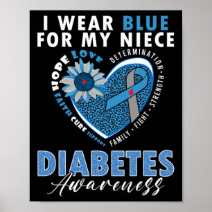 Póster Yo Uso Azul Para Mi Niñez La Conciencia Sobre La D