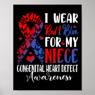 Póster Yo Uso El Rojo Y El Azul Para Mi Niña La Concienci