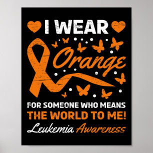 Póster Yo uso Naranja para alguien que significa mundo pa