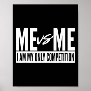 Póster Yo Vs Yo Soy Mi Única Competencia Inspiradora Mo