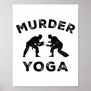 Póster Yoga Asesino Chistoso Jiu-jitsu Paz Interior Bjj H