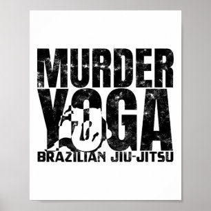 Póster Yoga Asesino - Divertido Wrestling de Jiu Jitsu Br