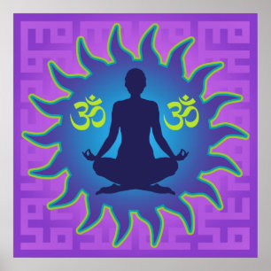 Póster Yoga Aum