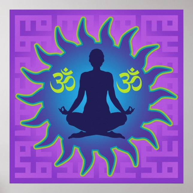 Póster Yoga Aum (Frente)