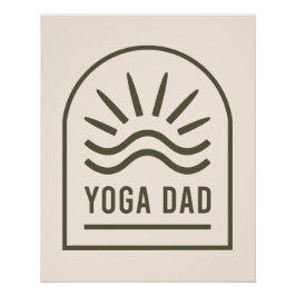 Póster Yoga dad espiritual yogi boho estético