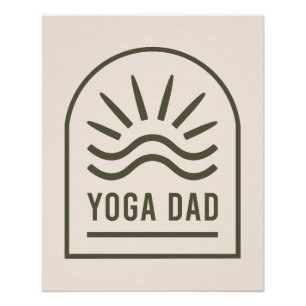 Póster Yoga dad espiritual yogi boho estético