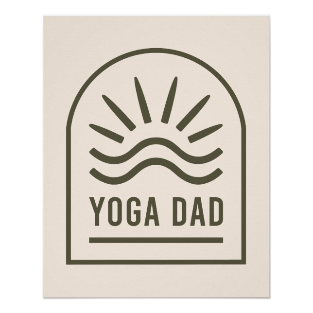 Póster Yoga dad espiritual yogi boho estético (Anverso)