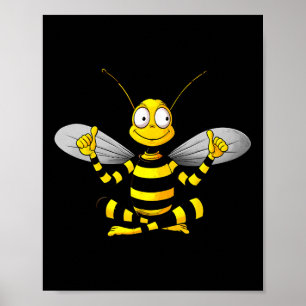 Póster Yoga de Abejas 