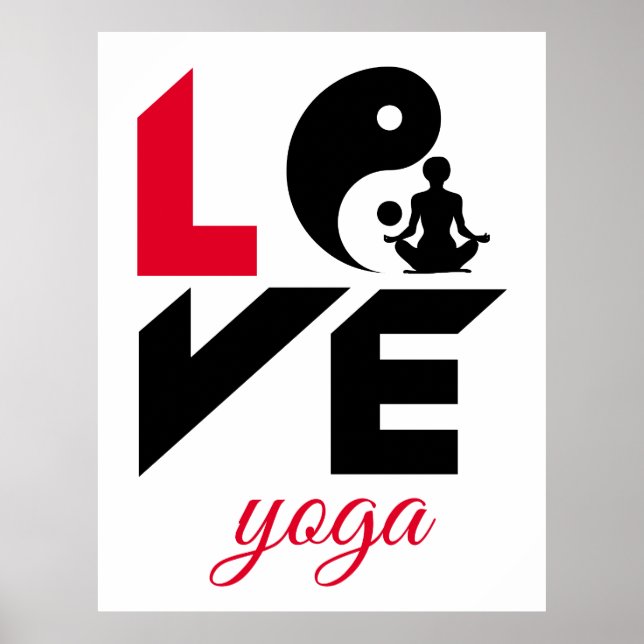 Póster Yoga de amor (Frente)