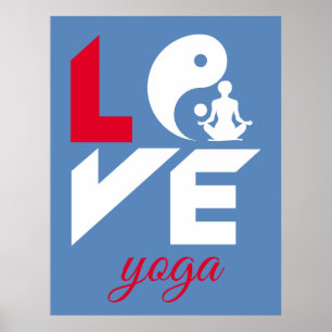Póster Yoga de amor