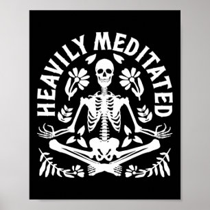 Póster Yoga de Meditación Espiritual Muy Meditado Esquele