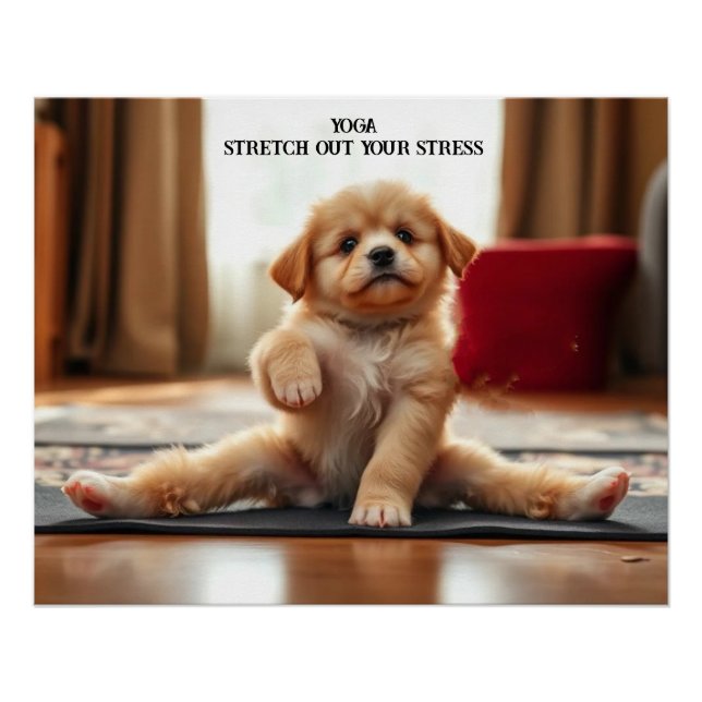Póster Yoga del perro (Anverso)