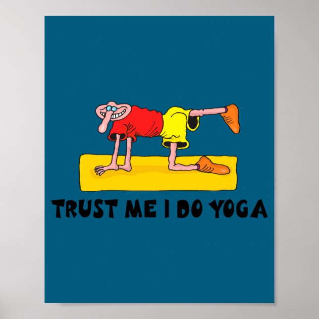 Póster Yoga Divertido  (Frente)