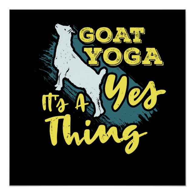 Póster Yoga Goat Goatyoga (Anverso)
