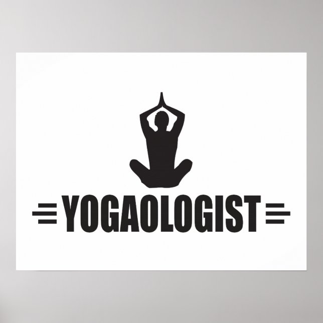 Póster Yoga humorístico (Frente)