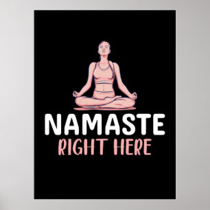 Póster Yoga Lover   Nombre de yoga aquí