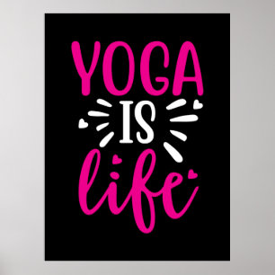 Póster Yoga Lover   Yoga es vida