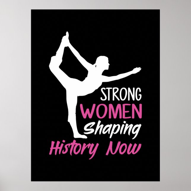 Póster Yoga Lover | Yoga Strong Woman (Frente)