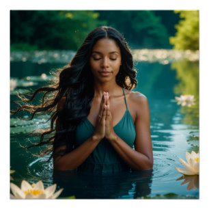 PÓSTER YOGA - MEDITACIÓN - CARPE DIEM - BIENESTAR
