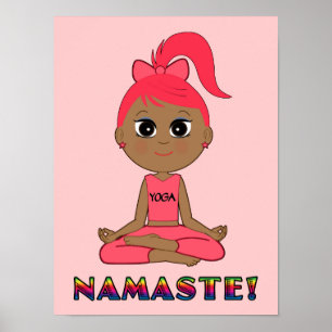 Póster Yoga Namaste