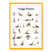 Yoga Pick a Pose Brain Break Poster (Amarillo)