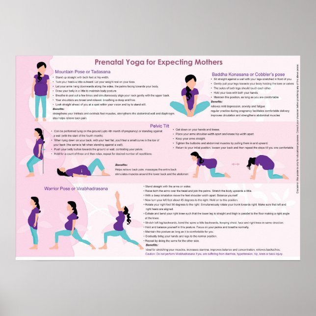 Póster Yoga prenatal (Frente)