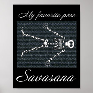 Póster Yoga Savasana - Mi Pose Favorita