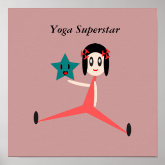 Póster Yoga Superstar