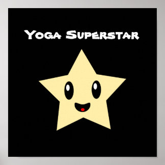 Póster Yoga Superstar