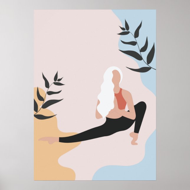 Póster yoga supone poster (Frente)