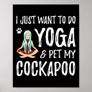 Póster Yoga y Apoo Dog para divertida idea de regalo para