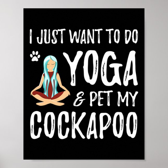 Póster Yoga y Apoo Dog para divertida idea de regalo para (Frente)