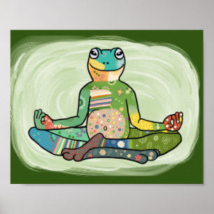 Póster Yogafrosch