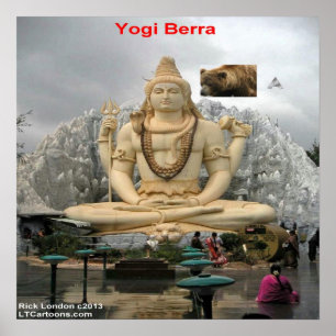 Póster Yogi divertido Deja Vu de nuevo