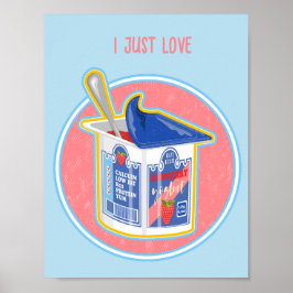 Póster Yogurt Stawberry