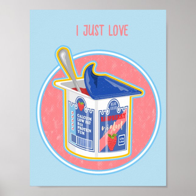 Póster Yogurt Stawberry (Frente)