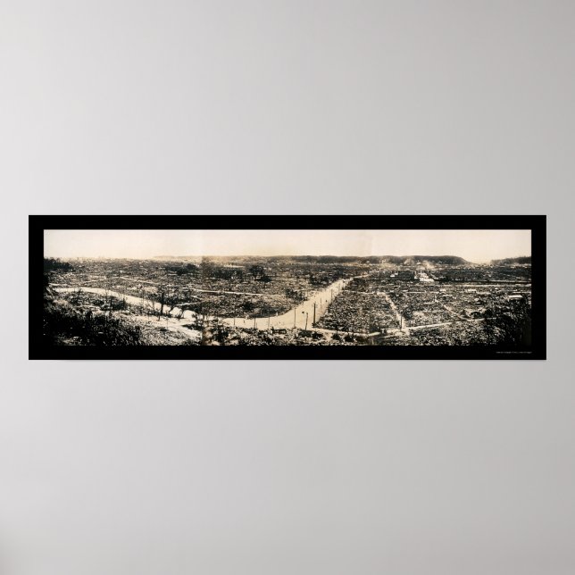 Póster Yokohama Earthquake Photo 1923 (Frente)