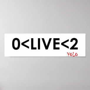 Póster YOLO Math Funny Poster