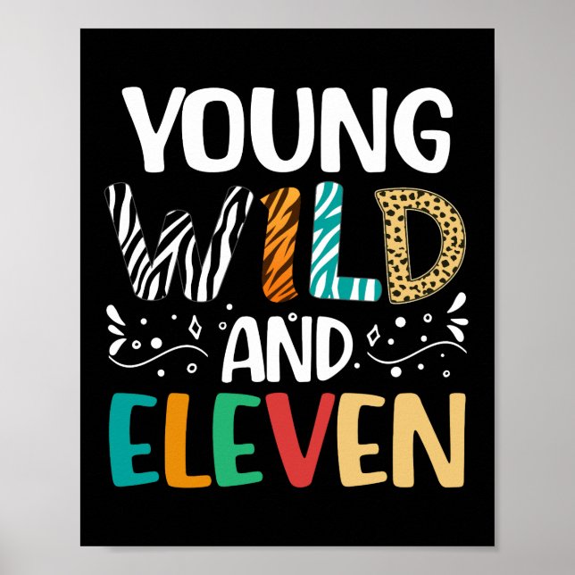 Póster Yong Wild Y Eleven 11º Cumpleaños 11 Años (Frente)