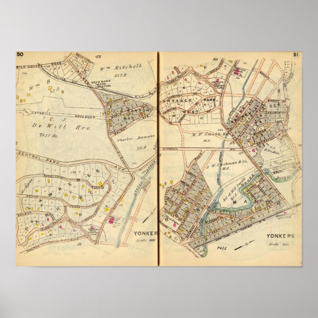 Póster Yonkers, Nueva York (Frente)