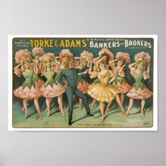 Póster Yorke & Adams Bakers and Brokers The Pony Rosebuds