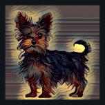 Póster yorkie dog cute yorkshire terrior  picture pop pet<br><div class="desc">yorkie dog yorkshire terrior  picture pop art pet</div>
