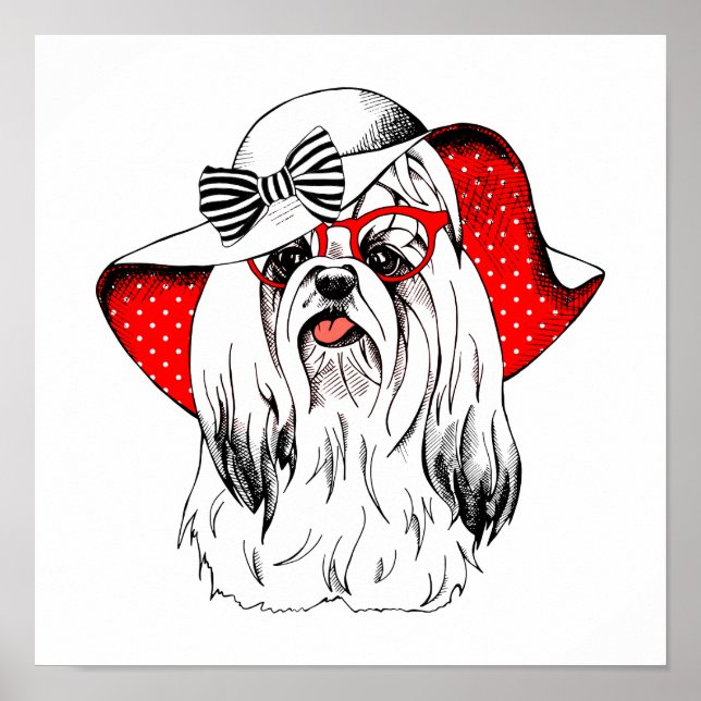 Póster Yorkie Fashion Shoot (Frente)