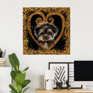 Póster Yorkie Poo