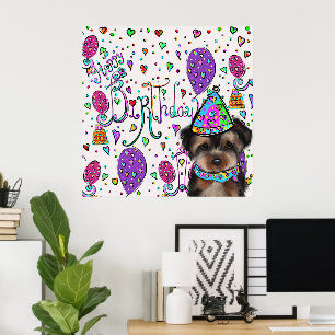 Póster Yorkie Poo