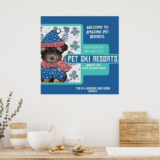 Póster Yorkie Poo (Cocina)