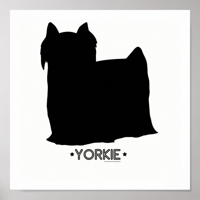 Póster Yorkie Print (Frente)