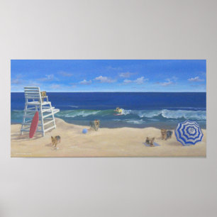 Póster Yorkie Tails