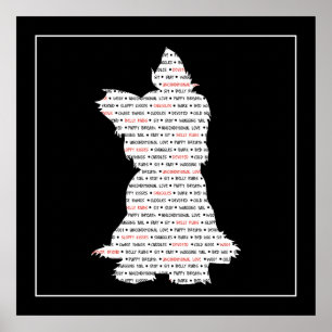 Póster Yorkie / Yorkshire Terrier Word Art